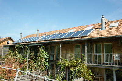 Solaranlage für Vorwärmung für Mehrfamilienhäuser